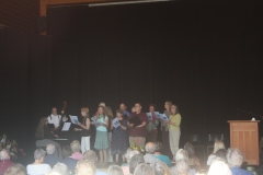 Lopez Community Singers sang "The Parting Glass"