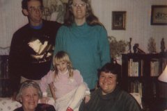 1993 - three generations of Palmer women - 1st row: Grandma Ginny, Kelley, Virginia, top row: Chuck & Ann